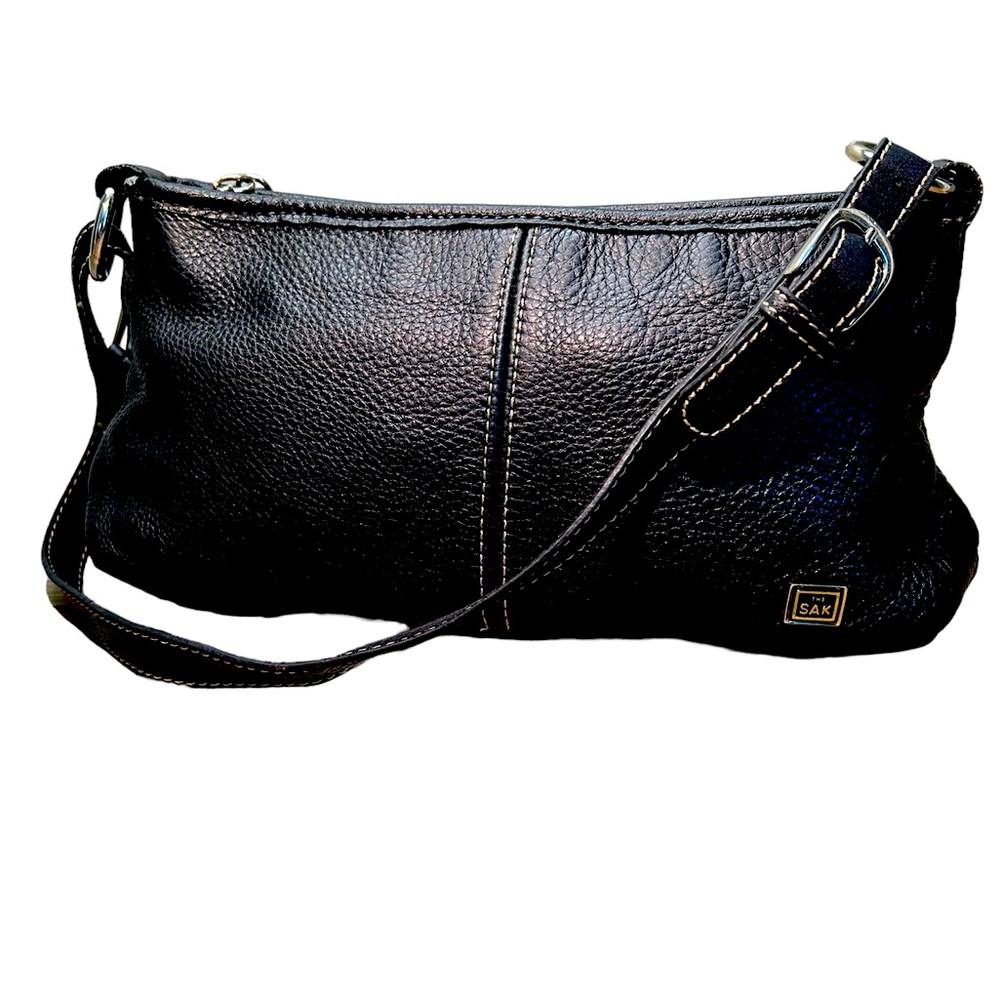 Vintage The Sak Small Black Leather Bag
